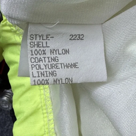 Serac Neon Windbreaker Jacket Mens Large Colorblock 90s Ski Anorak - Picture 2 of 13